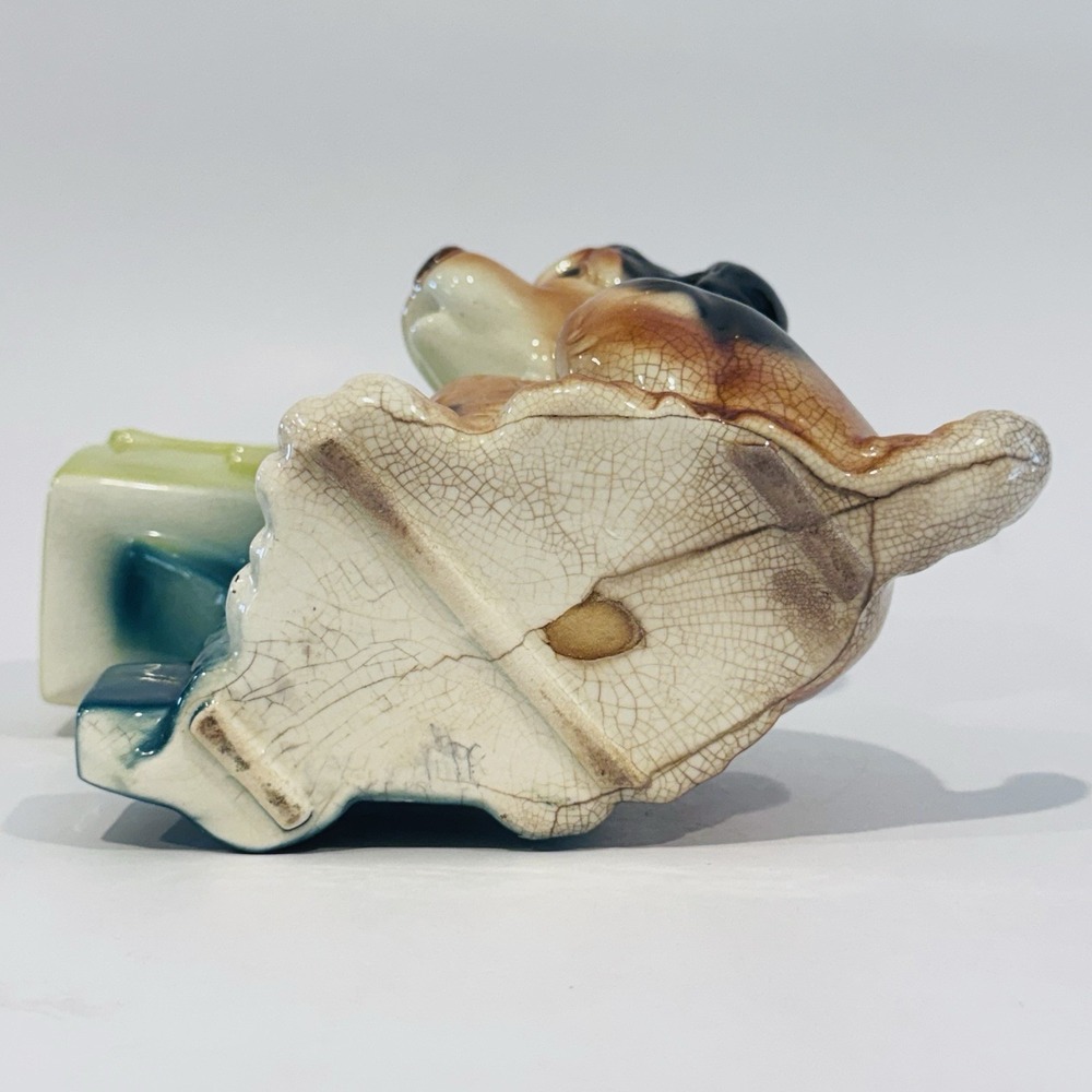 Vintage 50's Mid Century Puppy Dog & Mailbox‎ Planter Royal Copley 8" Tall - Picture 6 of 15